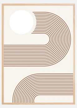 Beige Arc Poster No.2 Plakat (21x29.7 cm (A4))