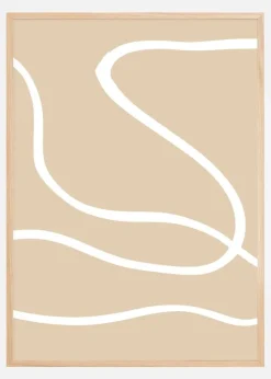 Beige Lines I Plakat (21x29.7 cm (A4))