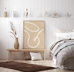 Beige Lines II Plakat (21x29.7 cm (A4))