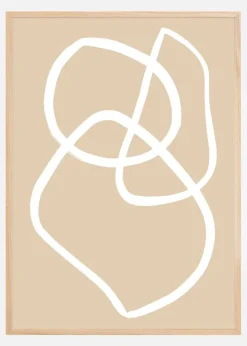Beige Lines III Plakat (21x29.7 cm (A4))
