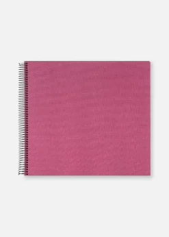 Bella Vista Spiralalbum Fuchsia - 35x30 cm (40 Sorte sider / 20 blade)