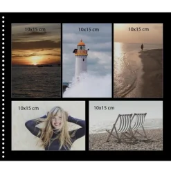 Bella Vista Spiralalbum Fuchsia - 35x30 cm (40 Sorte sider / 20 blade)