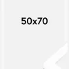 BGA Boksramme Akrylglas Hvid 50x70 cm