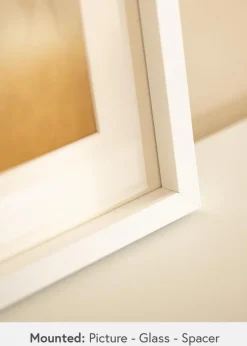 BGA Boksramme Akrylglas Hvid 50x70 cm