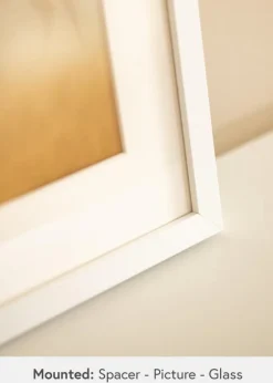 BGA Kasseramme Hvid 40x60 cm - Passepartout Hvid 32,9x48,3 cm