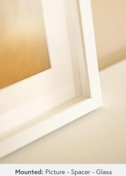 BGA Kasseramme Hvid 40x60 cm - Passepartout Hvid 32,9x48,3 cm