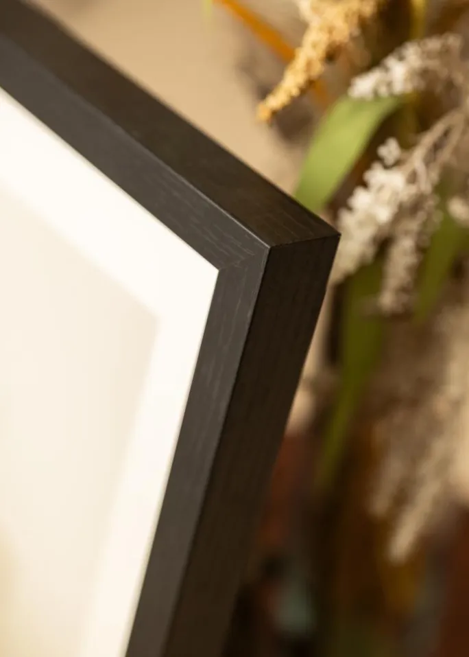 BGA Kasseramme Sort 50x70 cm - Passepartout Hvid 40x60 cm