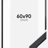 BGA Kasseramme Sort 60x90 cm - Passepartout Hvid 40x70 cm