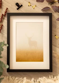 BGA Kasseramme Sort 50x50 cm - Passepartout Hvid 15x15 inches