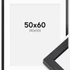 BGA Kasseramme Sort 50x60 cm - Passepartout Hvid 41x51 cm