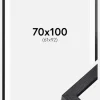 BGA Kasseramme Sort 70x100 cm - Passepartout Hvid 62x93 cm
