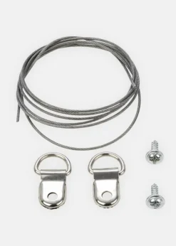 BGA Stålwire 1m + 2 skruer & 2 kroge