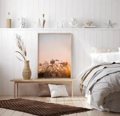 Bike Ride In The Sunset Plakat (21x29.7 cm (A4))