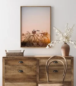 Bike Ride In The Sunset Plakat (21x29.7 cm (A4))