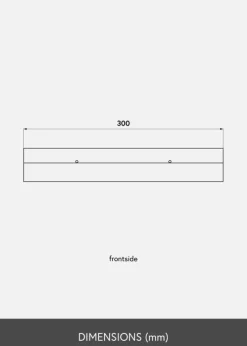 Billedhylde Eg 30 cm