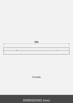 Billedhylde Eg 50 cm