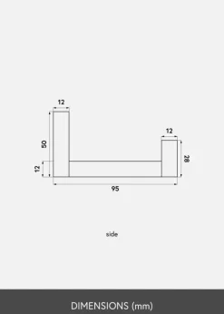 Billedhylde Sort 30 cm