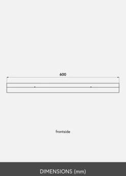 Billedhylde Sort 60 cm