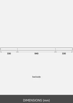 Billedhylde Sort 150 cm