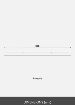 Billedhylde Sort 80 cm