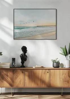 Birds a Jetty Plakat (21x29.7 cm (A4))