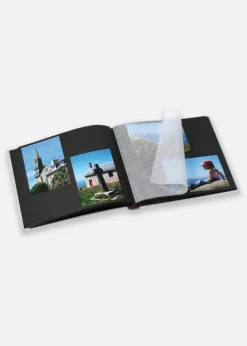 Black & White Album Sort - 26x25 cm (50 Sorte sider / 25 blade)