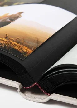 Black & White Album Sort - 30x30 cm (50 Sorte sider / 25 blade)