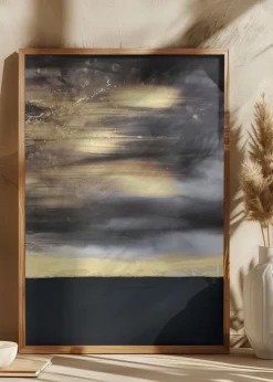 Black and Gold Plakat (21x29.7 cm (A4))