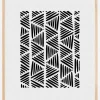Black and White Abstract I Plakat (21x29.7 cm (A4))