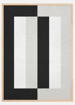 Black and White Line Art l Plakat (21x29.7 cm (A4))