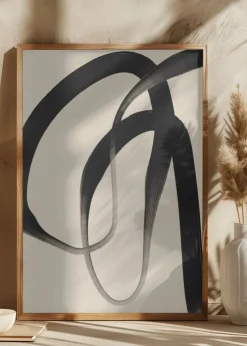 Black Strokes No 24 Plakat (21x29.7 cm (A4))