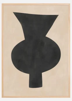 Black Vase Artwork Plakat (21x29.7 cm (A4))