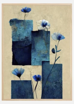 Blocks And Flowers Plakat (21x29.7 cm (A4))