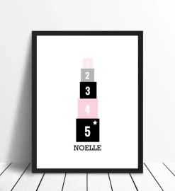 Blocks Pink (30x40 cm)