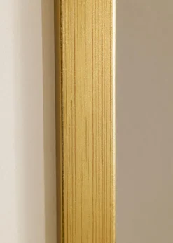 Blocky Guld 85x115 cm - Passepartout Hvid 70x100 cm