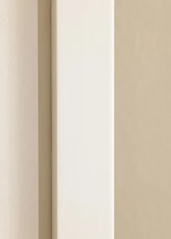 Blocky Hvid 85x115 cm - Passepartout Hvid 70x100 cm