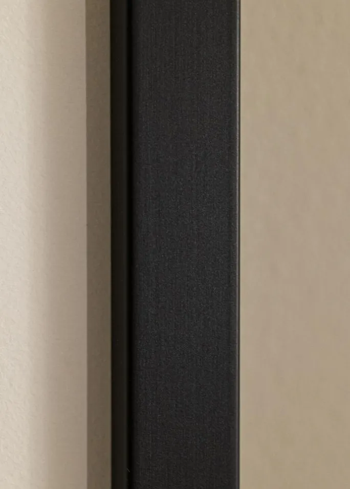 Blocky Sort 85x115 cm - Passepartout Hvid 70x100 cm