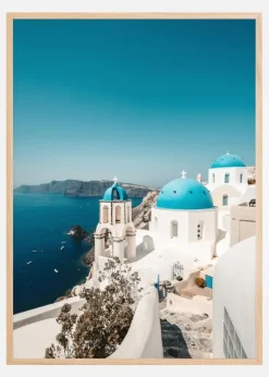 Blue Greece Plakat (21x29.7 cm (A4))