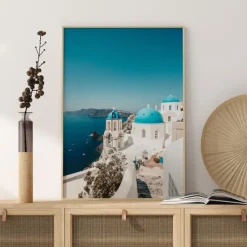 Blue Greece Plakat (21x29.7 cm (A4))
