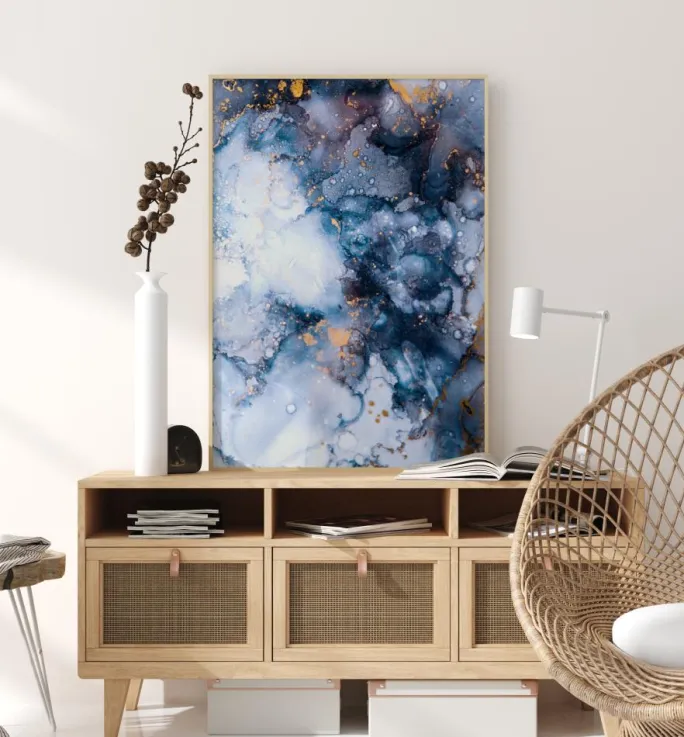 Blue is the color Plakat (21x29.7 cm (A4))