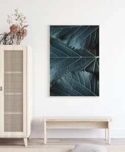 Blue Leaves Plakat (21x29.7 cm (A4))