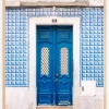 Blue Lisbon Door Plakat (21x29.7 cm (A4))
