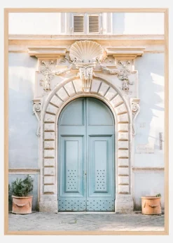 Blue Rome Door Plakat (21x29.7 cm (A4))