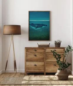 Blue Whale Plakat (21x29.7 cm (A4))