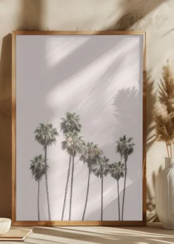 Blush Palms Plakat (21x29.7 cm (A4))