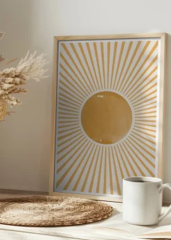 Boho Sun Plakat (21x29.7 cm (A4))