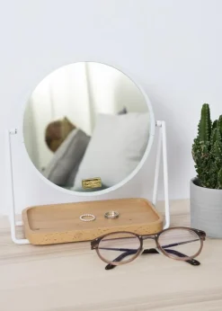 Bordspejl Tray Hvid 17 cm Ø