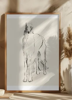 Borzoi Russian Wolfhound Pandc Plakat (21x29.7 cm (A4))