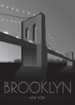 Brooklyn Bridge Plakat (21x29.7 cm (A4))