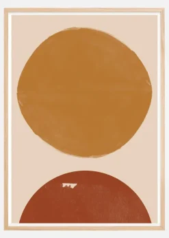 Burn Orange Composition Plakat (21x29.7 cm (A4))